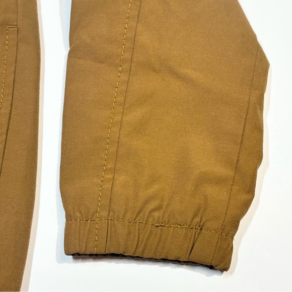 Old Navy Brown Rain Jacket Boys Small (4-6) Utility Snaps Zipper Hood Pockets - Picture 4 of 10